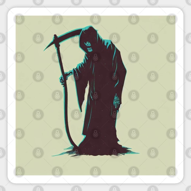 GRIM REAPER Sticker by abovetheundergroundbrand